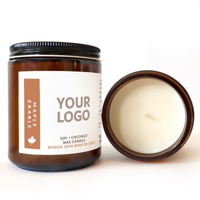 8 oz Hand-Poured Maple Candles